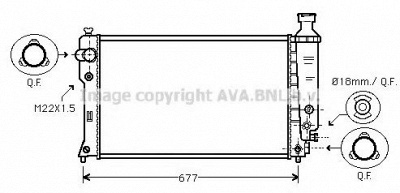 AVA QUALITY COOLING pe2131 -  Радиатор, охлаждение двигателя
